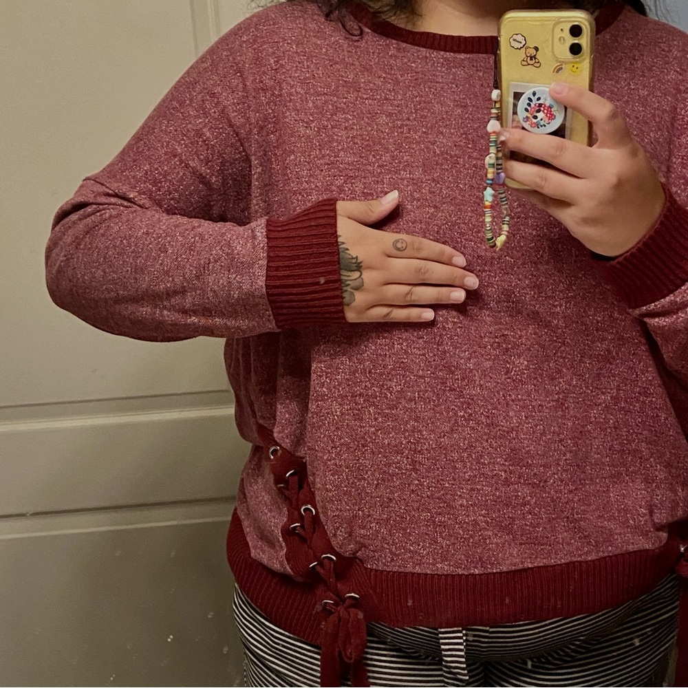 Mauve/Burgundy Soft Sweater